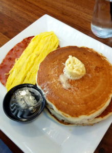 Pancakes, eggs, and ham from Urban Griddle NJ