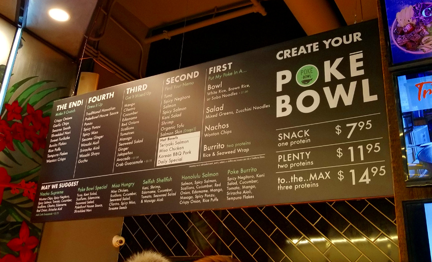 Poke Bowl Restaurant Review Fulton Street, NYC Kris Craves