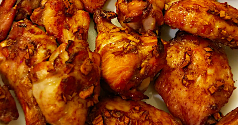 Garlic Roasted Chinese Chicken Wings Recipe